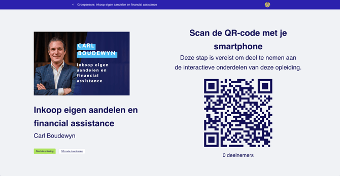 Scan de QR code